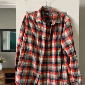 The North Face Red Plaid Button-Up Shirt